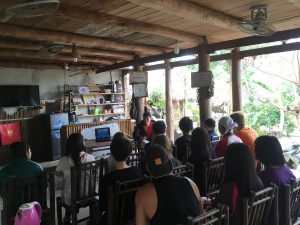 People in a room in Buoc Village, Vietnam 